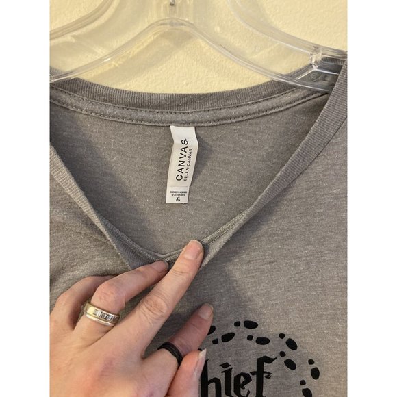 "Mischief Maker"- Women's Humor T-Shirt- Size XL- Grey- Soft- Harry Potter - Picture 3 of 8